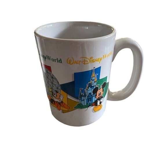 Vintage Walt Disney World GRANDPA Coffee Mug Mickey Pluto Donald Goofy - Picture 2 of 6